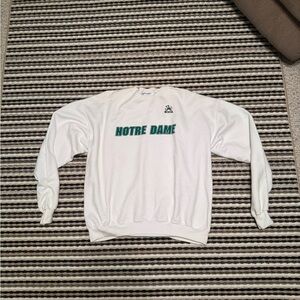 Notre Dame White Sweatshirt